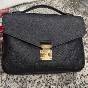 Louis Vuitton Black Crossbody Bag with Monogram